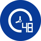 48-hour service guarantee